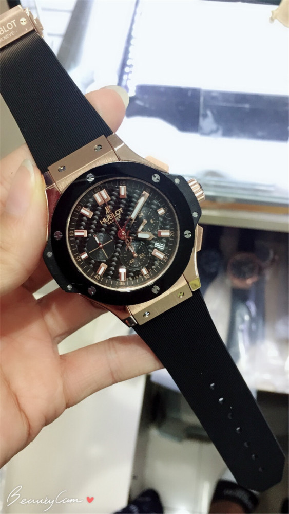 Men's Quartz Watch Chronograph 904L Stainless Steel 40mm-HB11