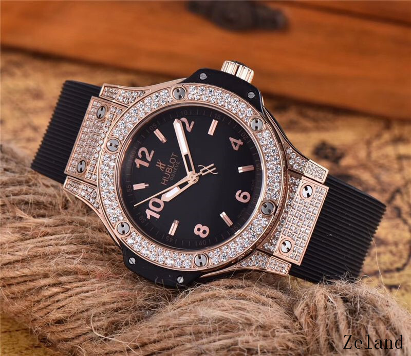 Women's  Quartz Watch Chronograph 904L Stainless Steel 38mm-HB34