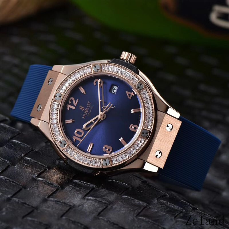 Women's  Quartz Watch Chronograph 904L Stainless Steel 34.5mm-HB43