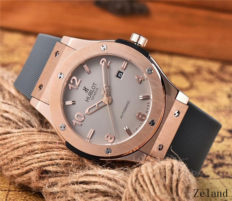 Men's Automatic Mechanical Watch 904L Stainless Steel 42mm-HB35