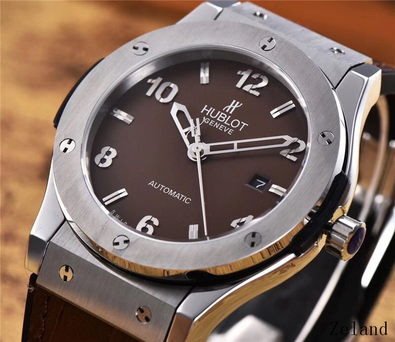 Men's Automatic Mechanical Watch 904L Stainless Steel 42mm-HB36