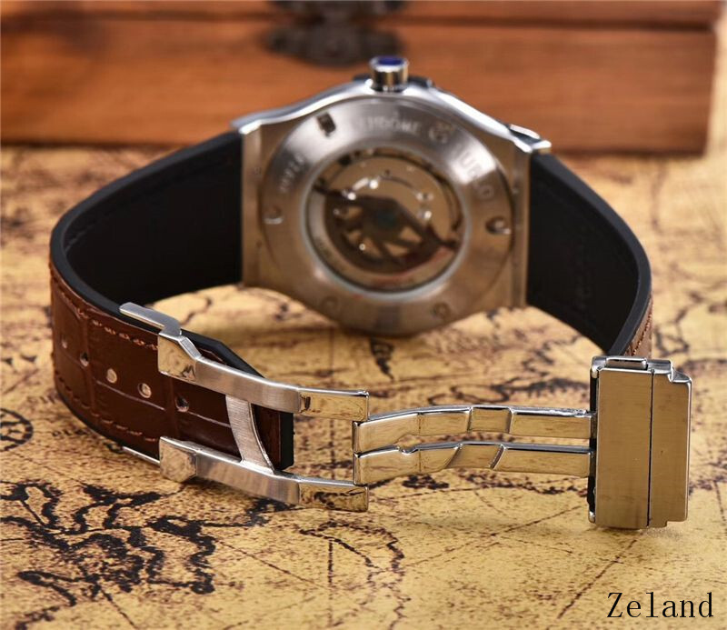 Men's Automatic Mechanical Watch 904L Stainless Steel 42mm-HB36