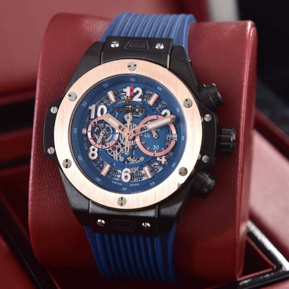 Men's Quartz Watch Chronograph 904L Stainless Steel 42mm-HB20