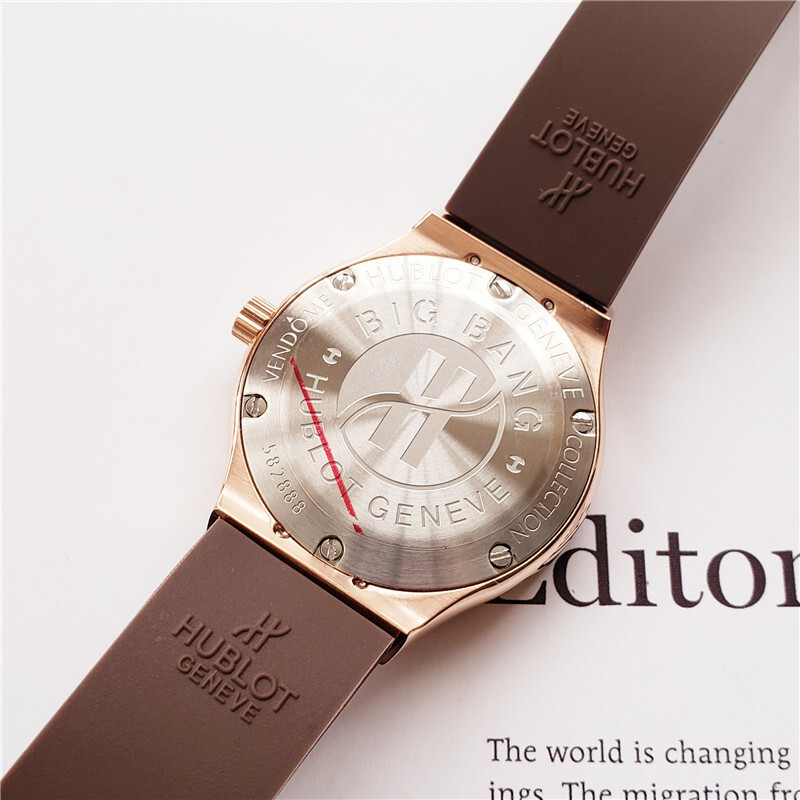 Women's  Quartz Watch Chronograph 904L Stainless Steel 34.6mm-HB18