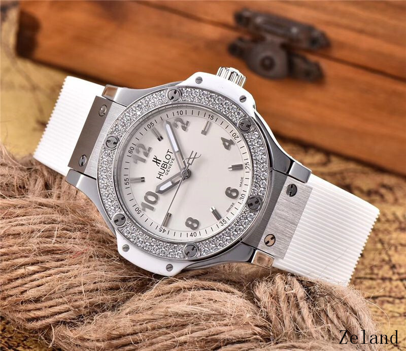 Men's Quartz Watch Chronograph 904L Stainless Steel 38mm-HB39