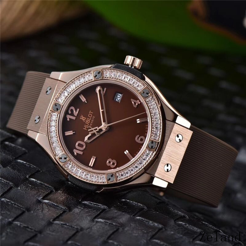 Women's  Quartz Watch Chronograph 904L Stainless Steel 34.5mm-HB43