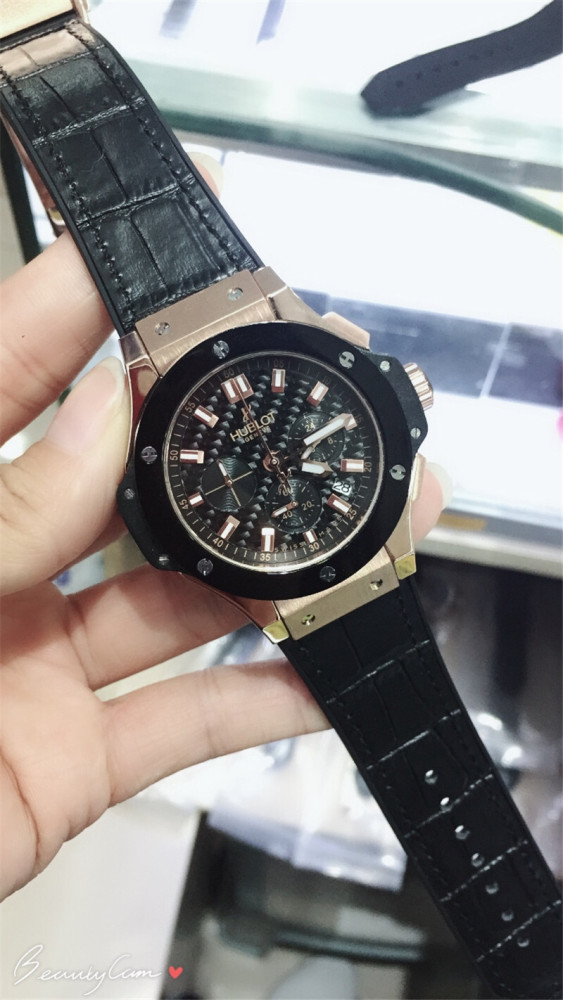 Men's Quartz Watch Chronograph 904L Stainless Steel 40mm-HB11