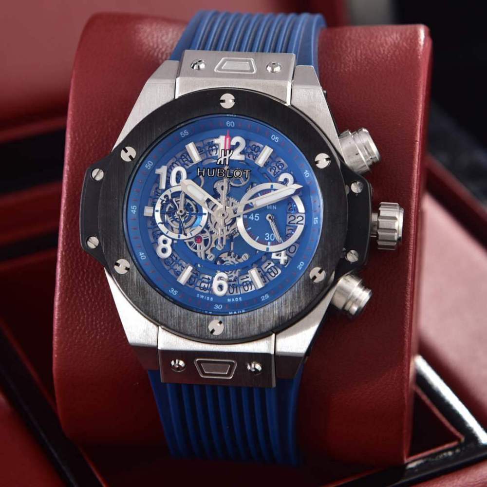 Men's Quartz Watch Chronograph 904L Stainless Steel 42mm-HB20