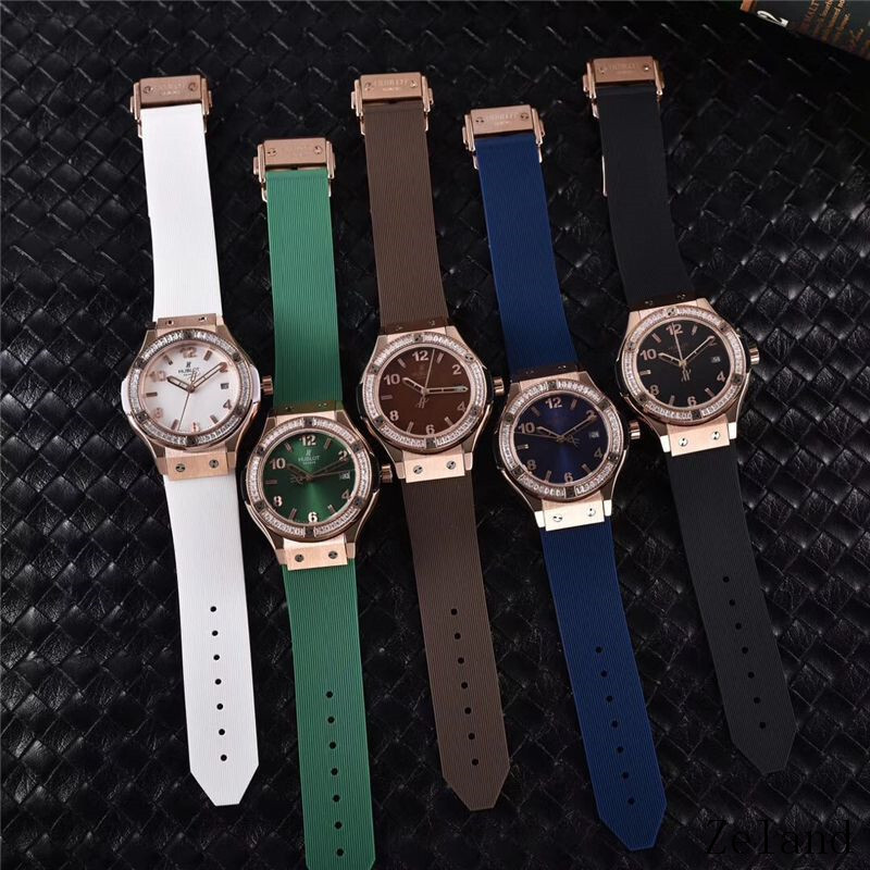 Women's  Quartz Watch Chronograph 904L Stainless Steel 34.5mm-HB43