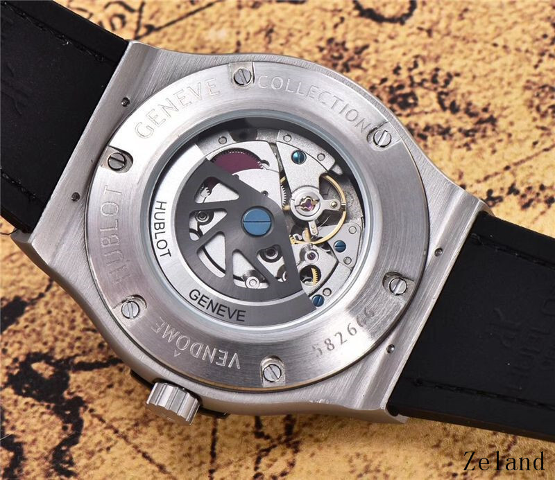 Men's Automatic Mechanical Watch 904L Stainless Steel 42mm-HB36