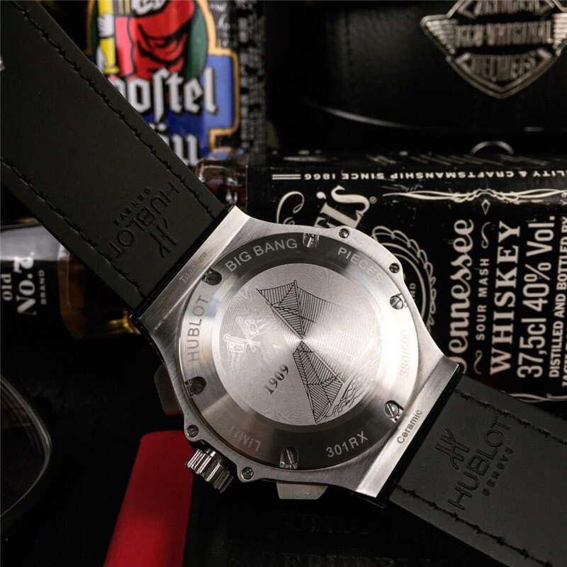 Men's Quartz Watch Chronograph 904L Stainless Steel 42mm-HB8