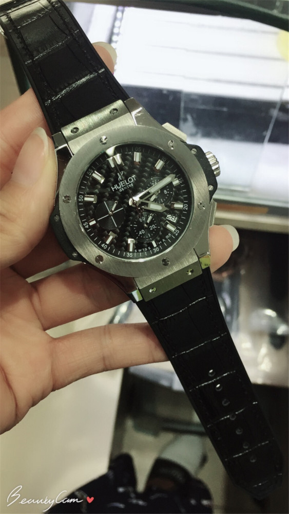 Men's Quartz Watch Chronograph 904L Stainless Steel 40mm-HB11