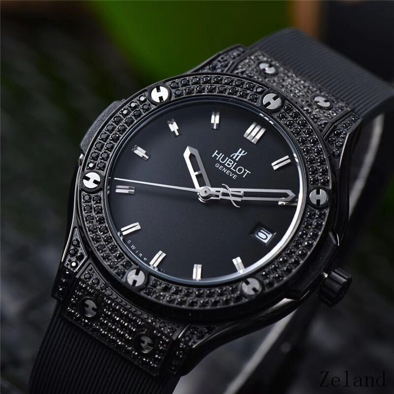 Men's Quartz Watch Chronograph 904L Stainless Steel 33mm-HB42