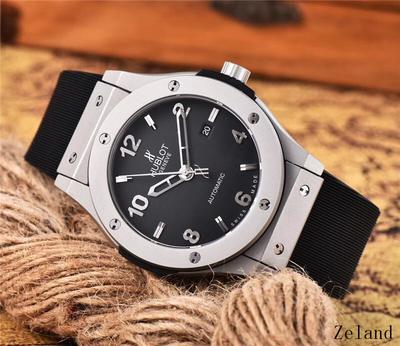 Men's Automatic Mechanical Watch 904L Stainless Steel 42mm-HB36