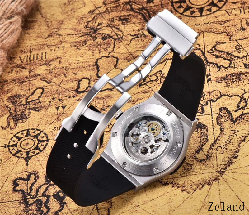 Men's Automatic Mechanical Watch 904L Stainless Steel 42mm-HB38