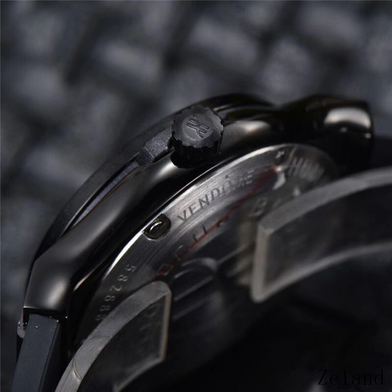 Men's Quartz Watch Chronograph 904L Stainless Steel 33mm-HB42
