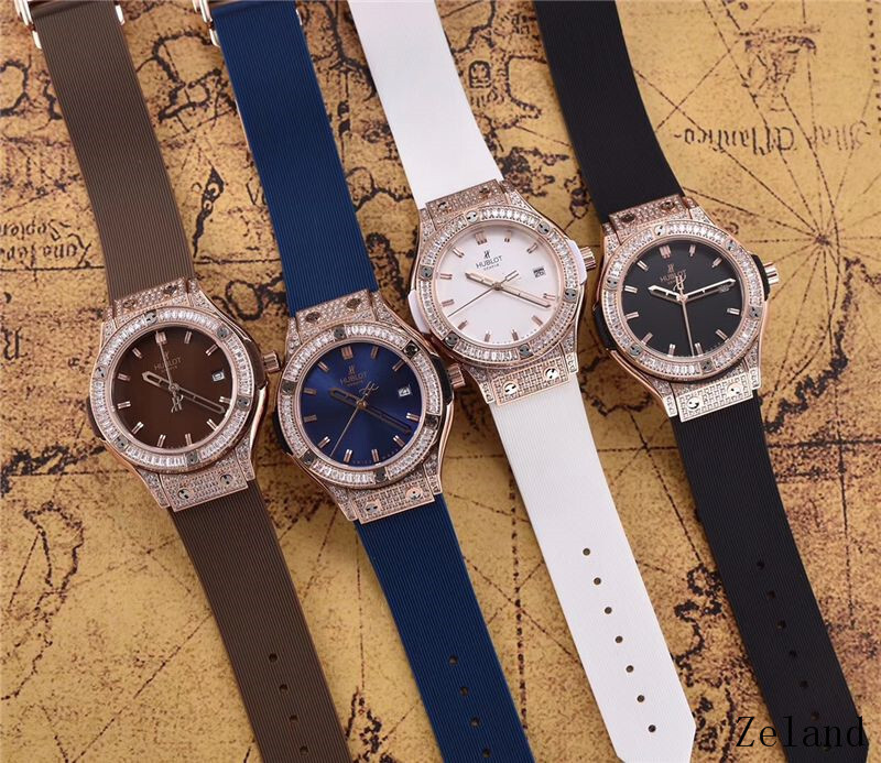 Women's  Quartz Watch Chronograph 904L Stainless Steel 33mm-HB44