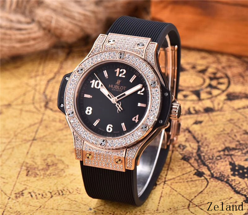Women's  Quartz Watch Chronograph 904L Stainless Steel 38mm-HB34