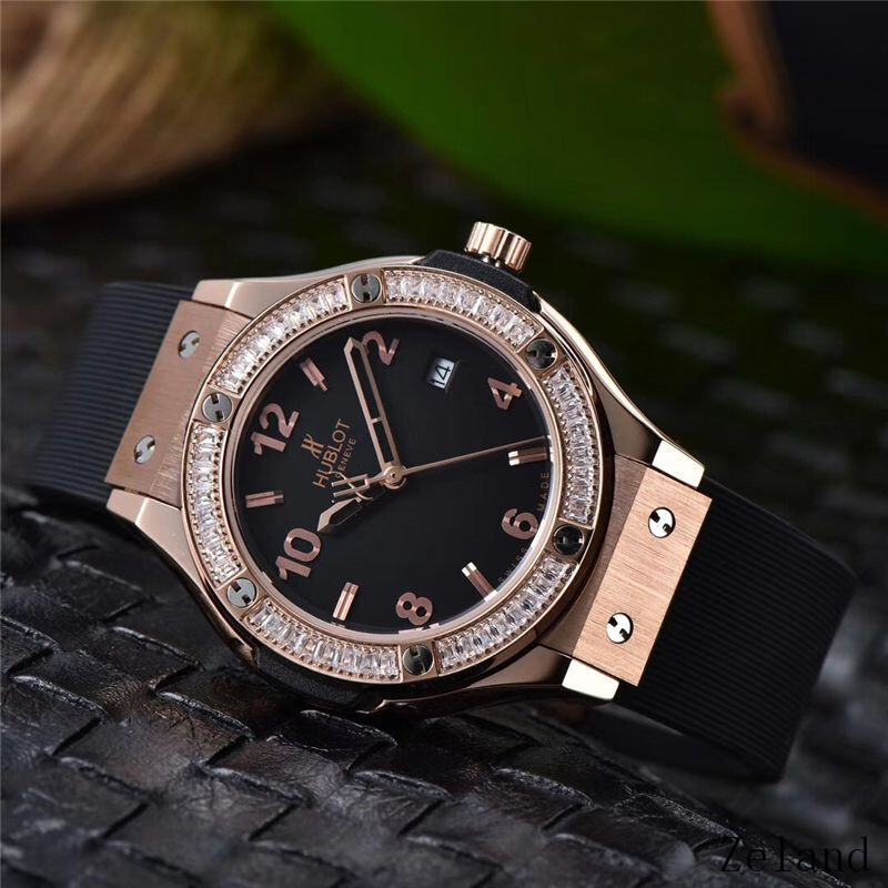 Women's  Quartz Watch Chronograph 904L Stainless Steel 34.5mm-HB43