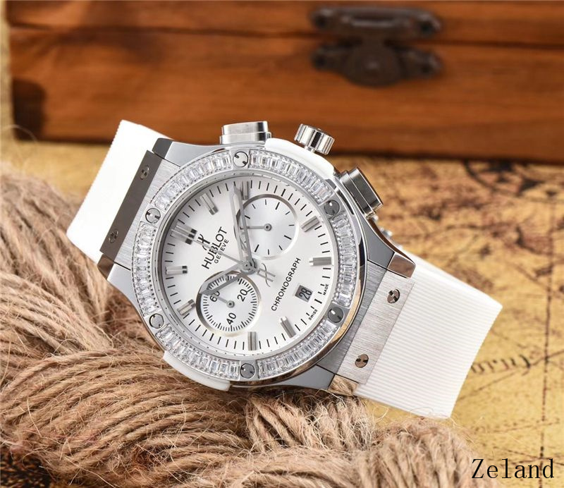 Women's  Quartz Watch Chronograph 904L Stainless Steel 38mm-HB56