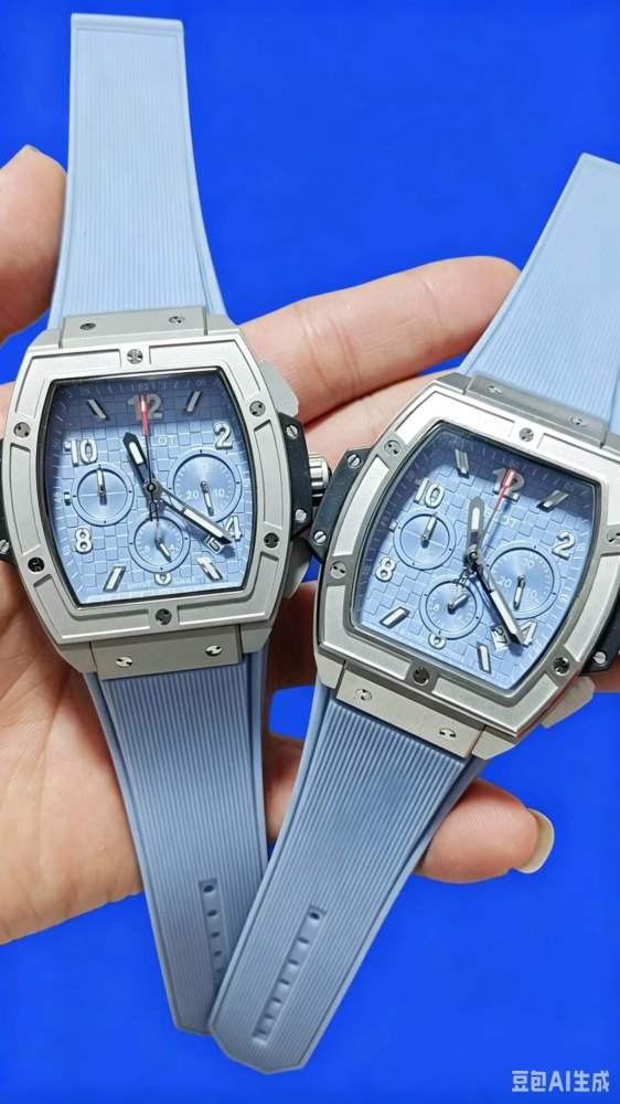 Men's Quartz Watch Chronograph 904L Stainless Steel 42mm-HB211