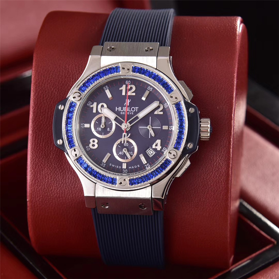 Women's  Quartz Watch Chronograph 904L Stainless Steel 36mm-HB90