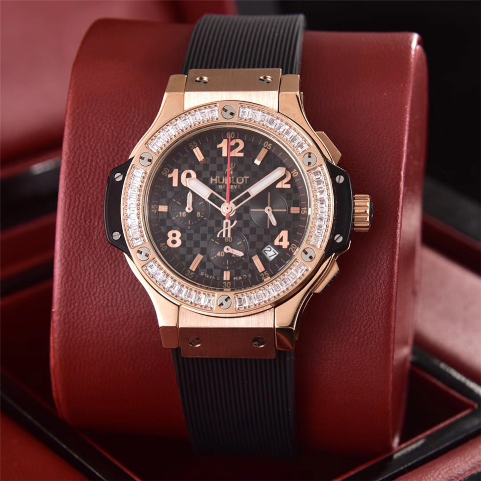 Women's  Quartz Watch Chronograph 904L Stainless Steel 36mm-HB90