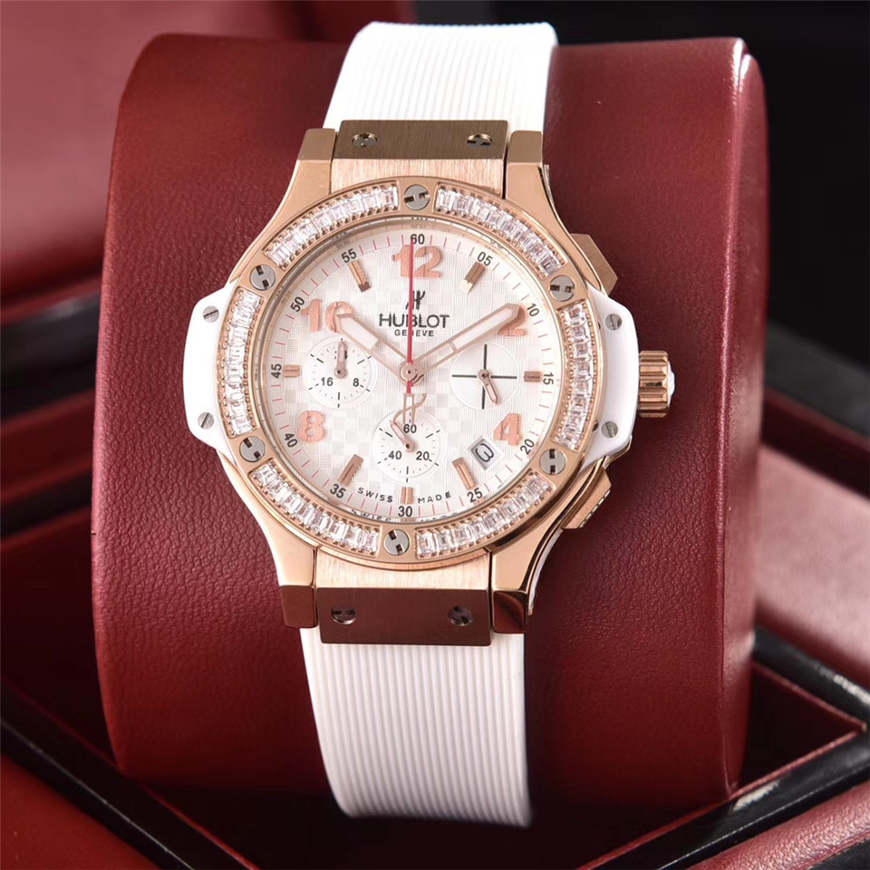 Women's  Quartz Watch Chronograph 904L Stainless Steel 36mm-HB90