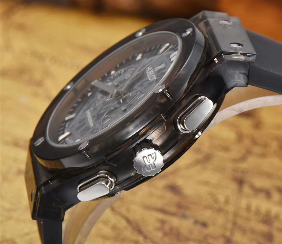 Men's Quartz Watch Chronograph 904L Stainless Steel 45mm-HB97
