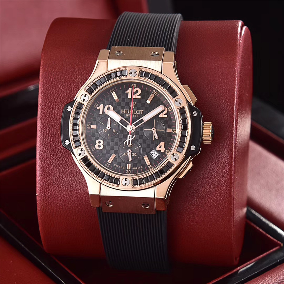 Women's  Quartz Watch Chronograph 904L Stainless Steel 36mm-HB90