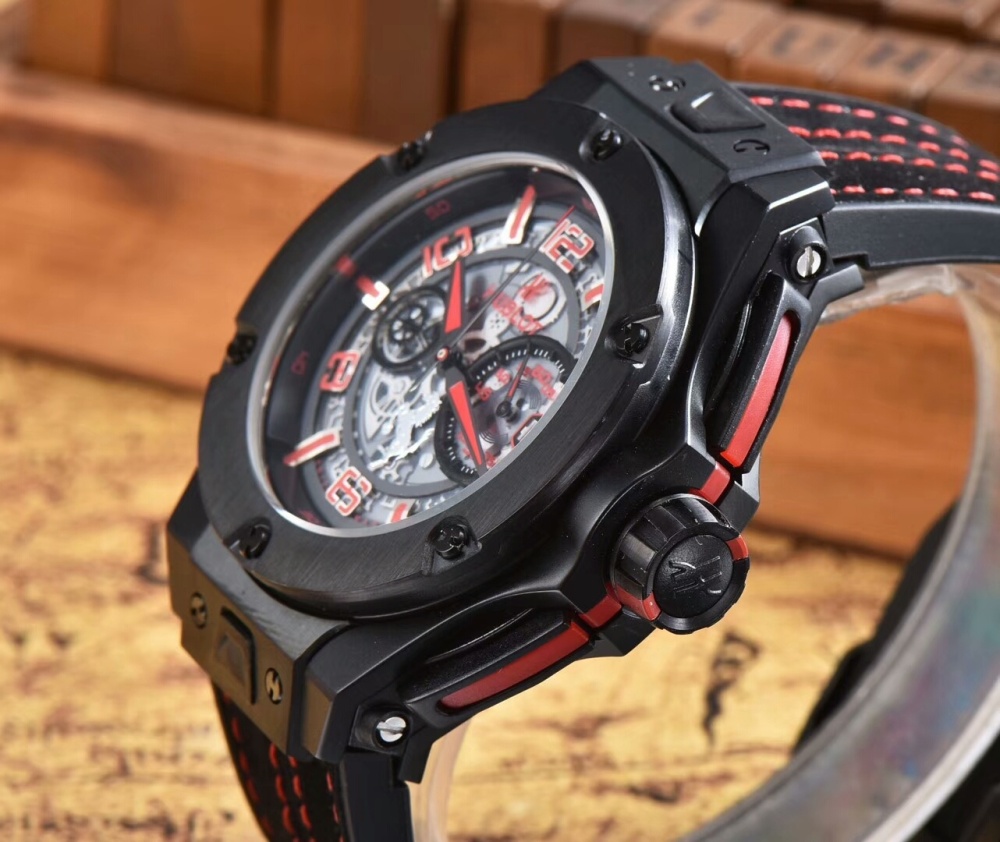 Men's Quartz Watch Chronograph 904L Stainless Steel 42mm-HB66