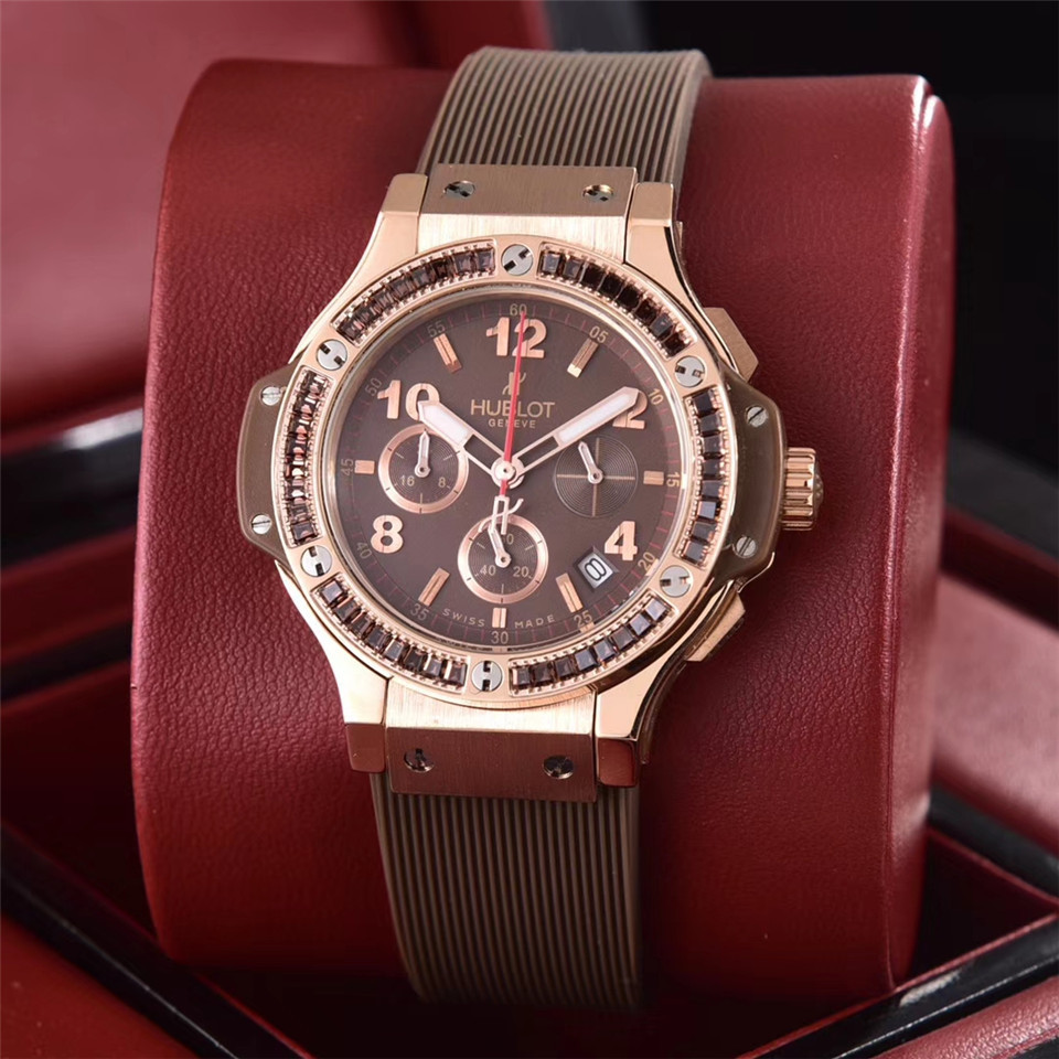 Women's  Quartz Watch Chronograph 904L Stainless Steel 36mm-HB90