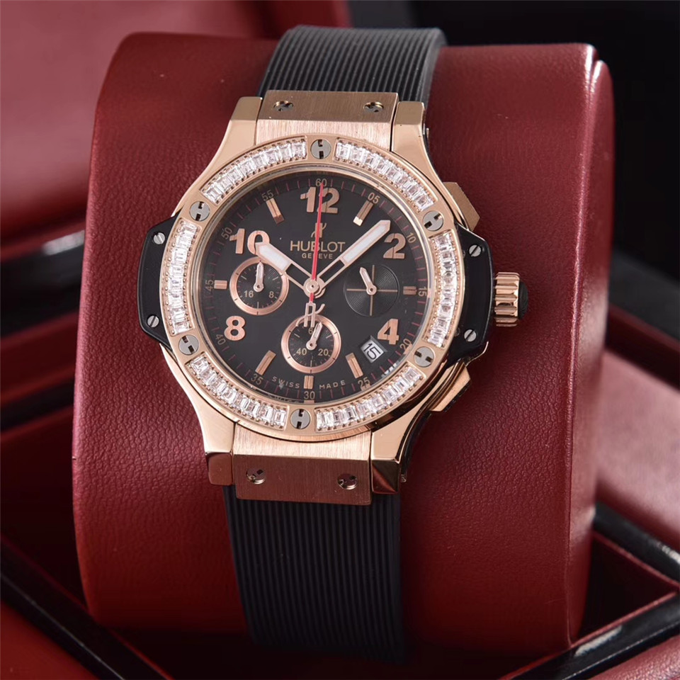 Women's  Quartz Watch Chronograph 904L Stainless Steel 36mm-HB90