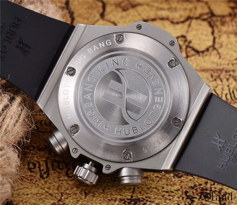 Men's Quartz Watch Chronograph 904L Stainless Steel 45mm-HB51