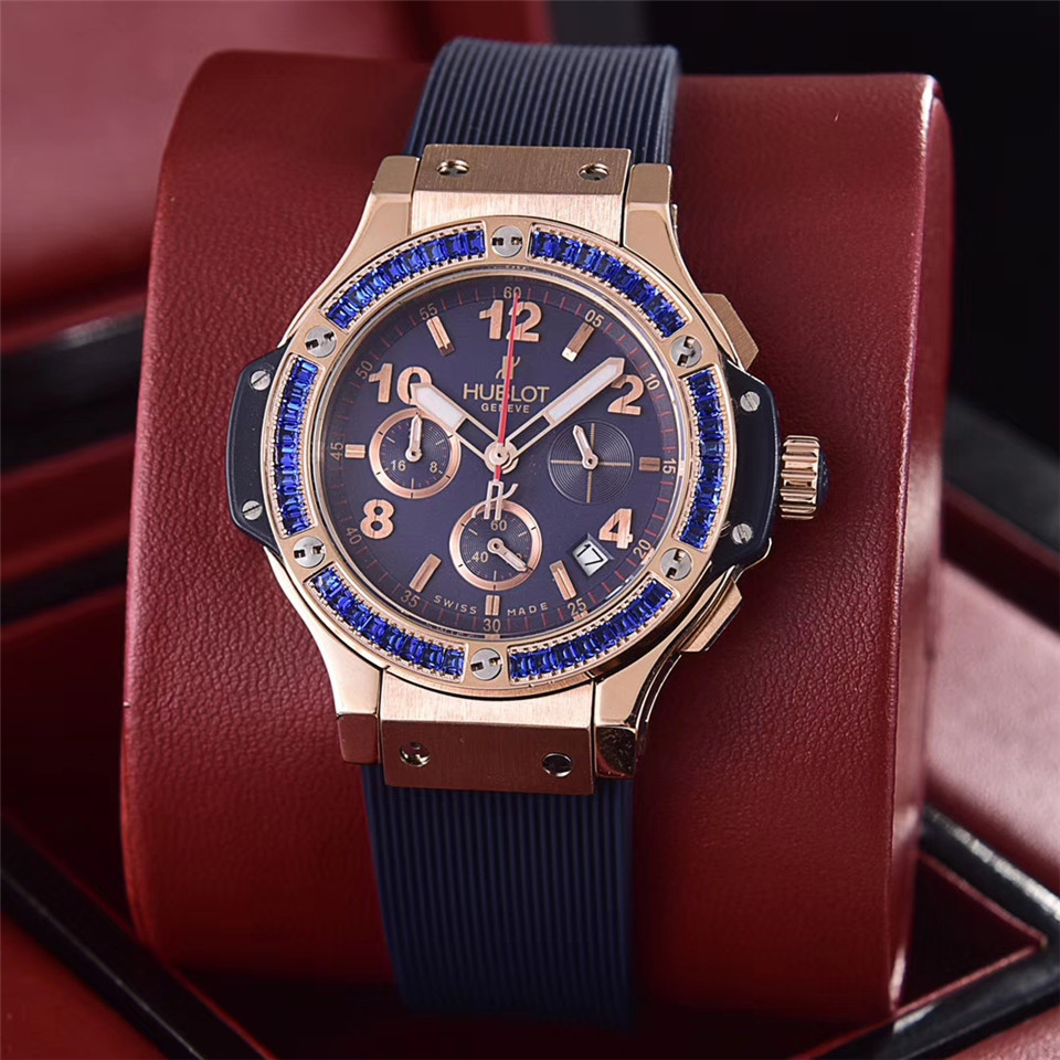 Women's  Quartz Watch Chronograph 904L Stainless Steel 36mm-HB90