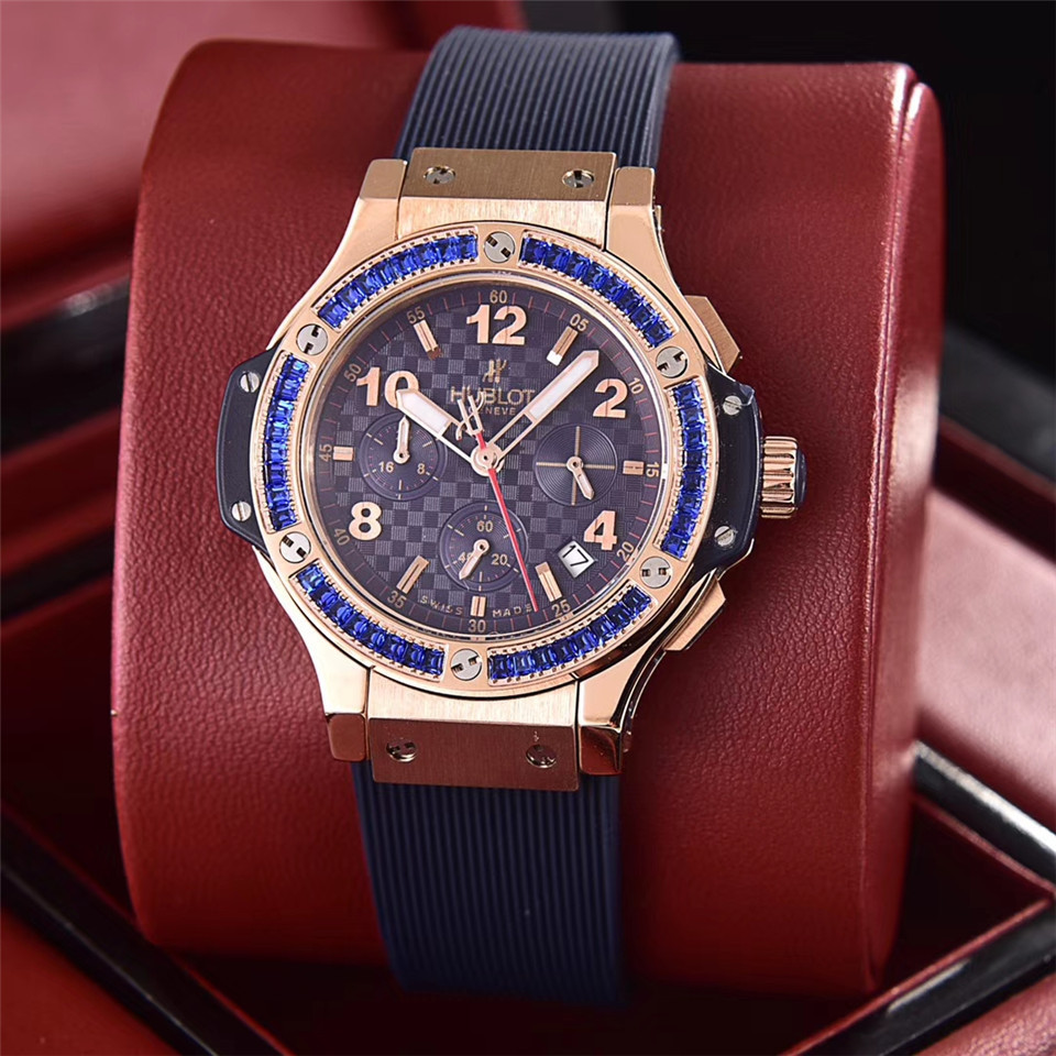 Women's  Quartz Watch Chronograph 904L Stainless Steel 36mm-HB90