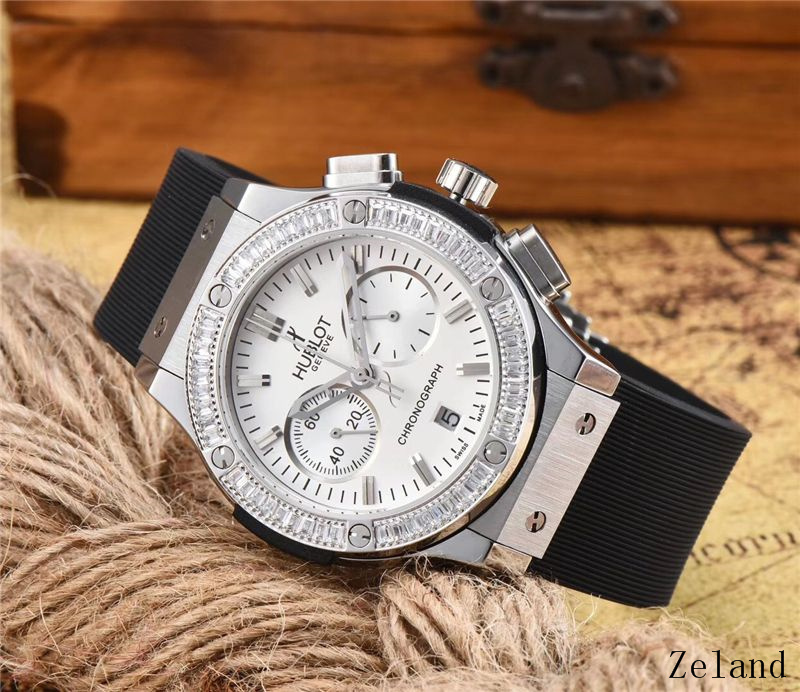 Women's  Quartz Watch Chronograph 904L Stainless Steel 38mm-HB56