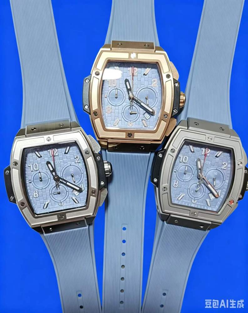 Men's Quartz Watch Chronograph 904L Stainless Steel 42mm-HB211