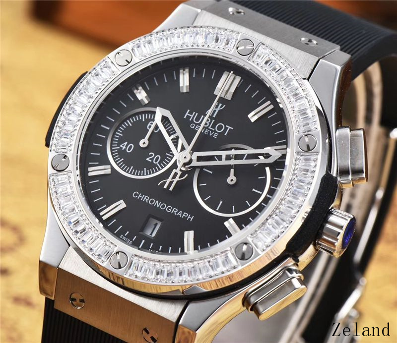 Women's  Quartz Watch Chronograph 904L Stainless Steel 38mm-HB56
