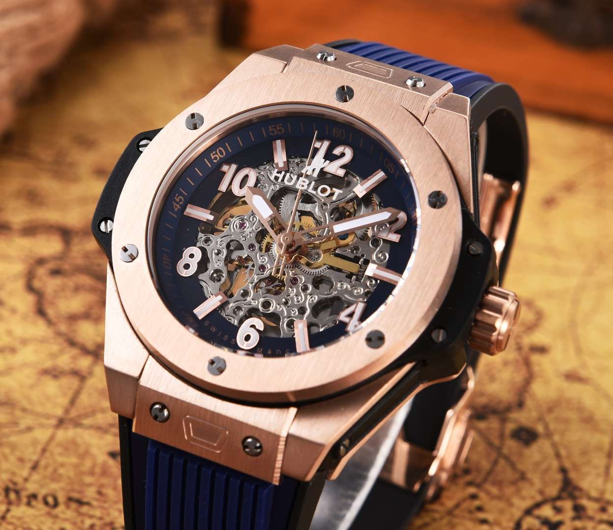 Men's Automatic Mechanical Watch 904L Stainless Steel 45mm-HB71