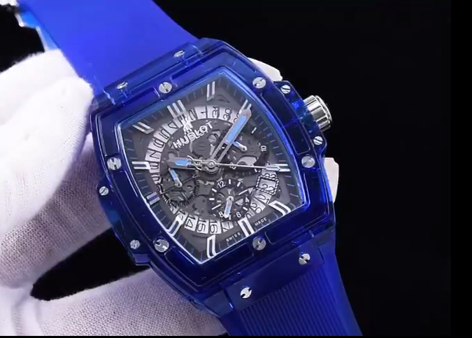Men's Quartz Watch Chronograph 904L Stainless Steel 42mm-HB61