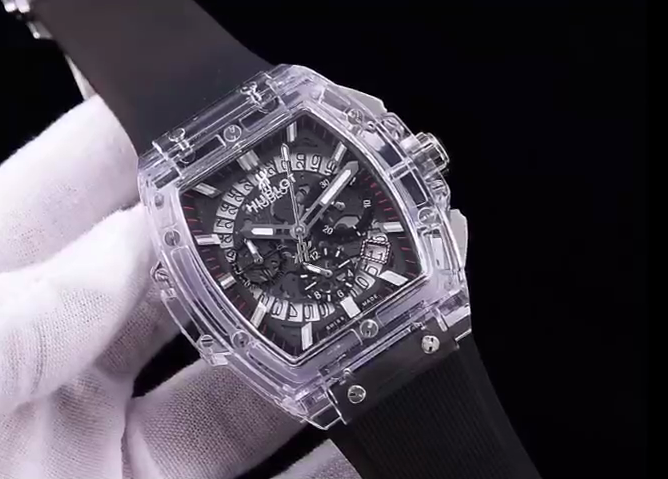 Men's Quartz Watch Chronograph 904L Stainless Steel 42mm-HB61