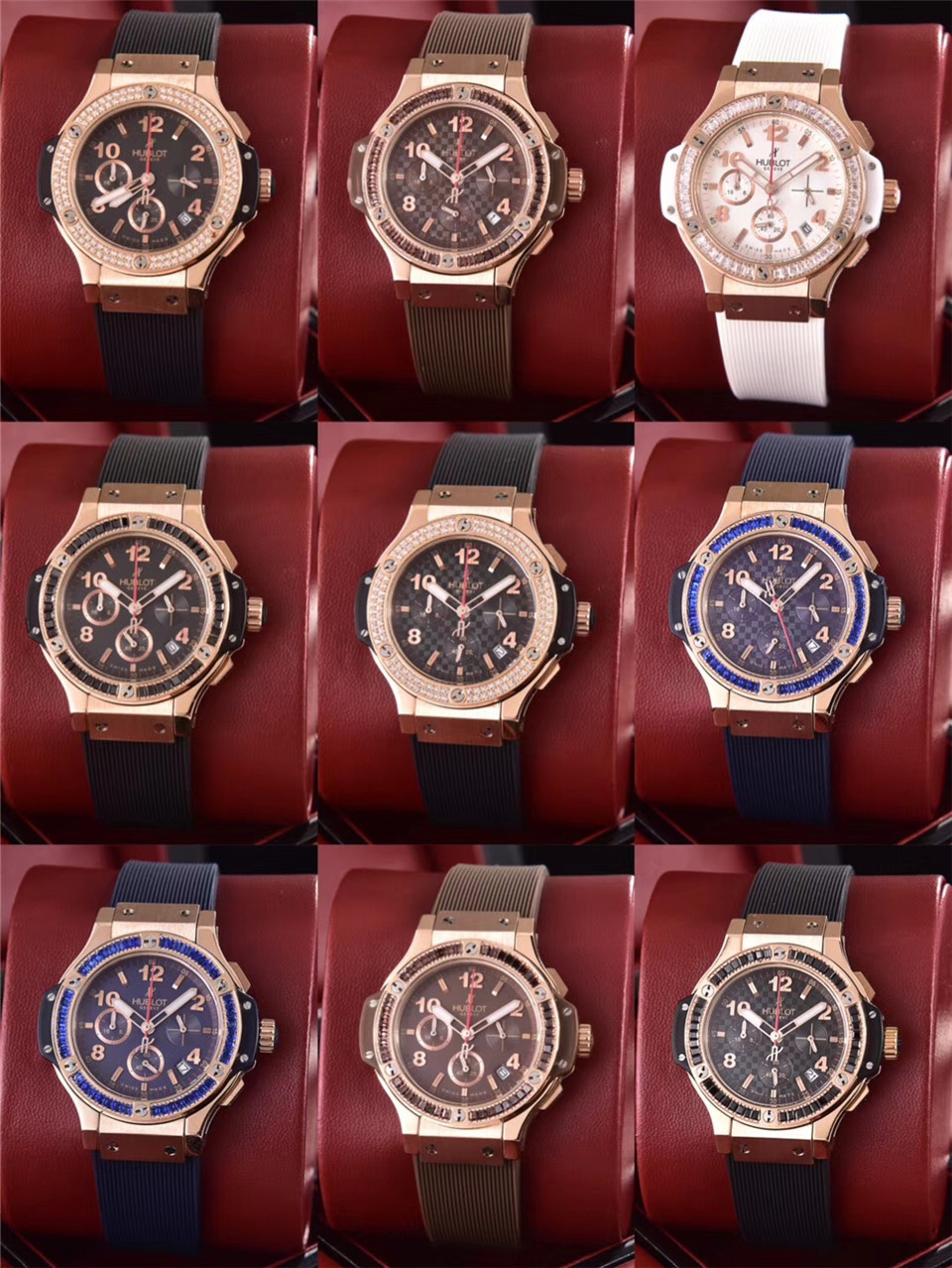Women's  Quartz Watch Chronograph 904L Stainless Steel 36mm-HB90