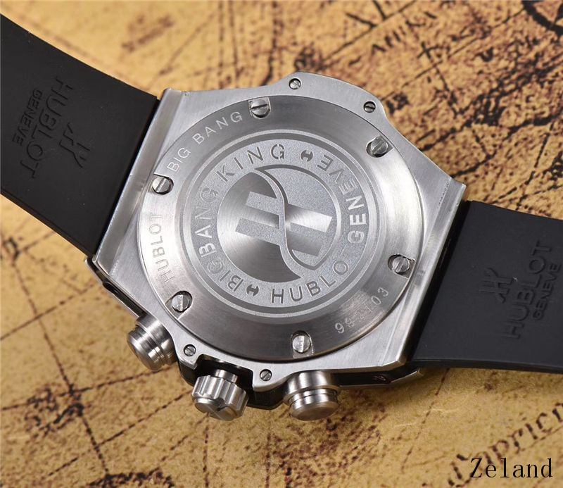 Men's Quartz Watch Chronograph 904L Stainless Steel 45mm-HB53