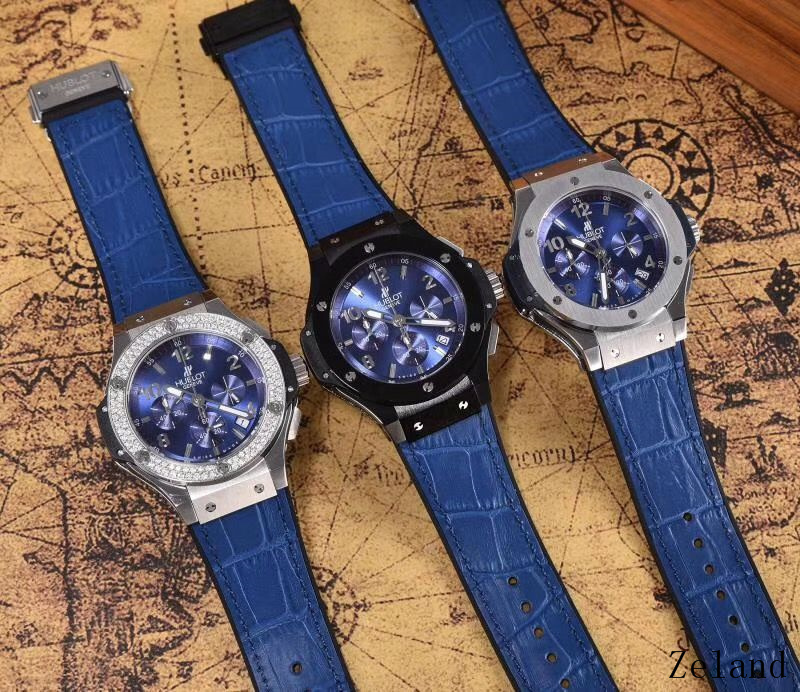 Men's Quartz Watch Chronograph 904L Stainless Steel 45mm-HB52