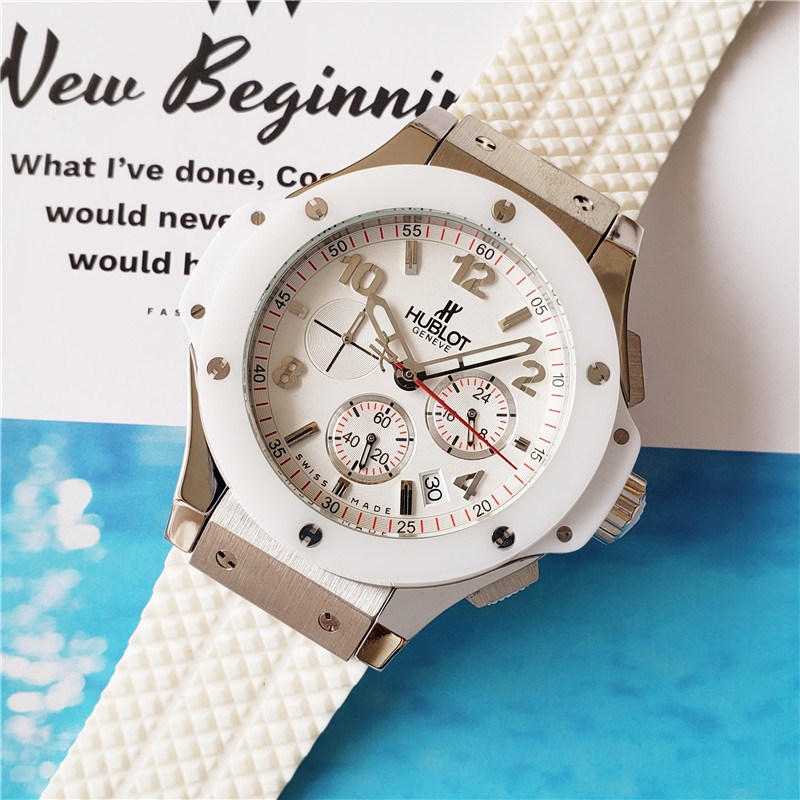 Men's Quartz Watch Chronograph 904L Stainless Steel 42mm-HB99