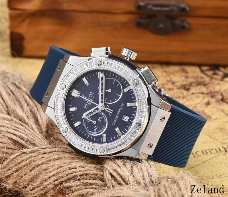 Women's  Quartz Watch Chronograph 904L Stainless Steel 38mm-HB56