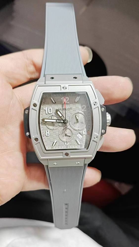 Men's Quartz Watch Chronograph 904L Stainless Steel 42mm-HB211