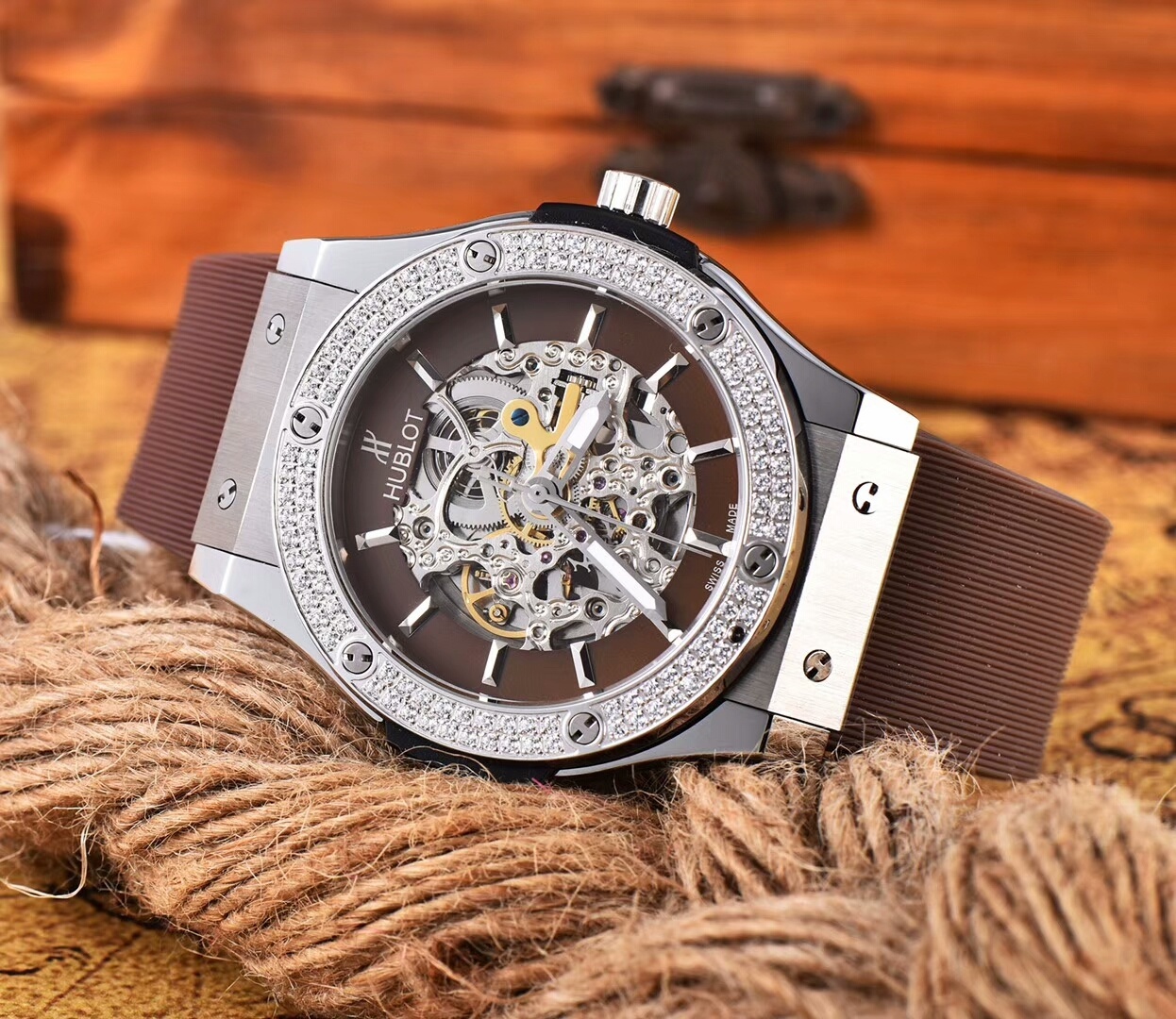 Men's Automatic Mechanical Watch 904L Stainless Steel 45mm-HB73