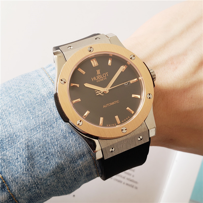 Men's Automatic Mechanical Watch 904L Stainless Steel 42mm-HB65